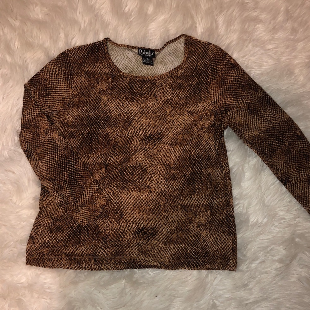 Super Soft Snakeskin 3/4 sleeve shirt